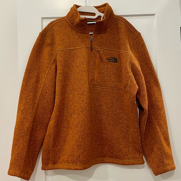 The North Face Other - The North Face Men's Orange Zip-Up Sweater Large